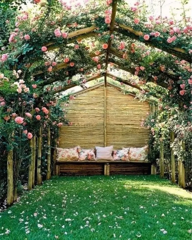 Trellis with Outdoor Fabric
